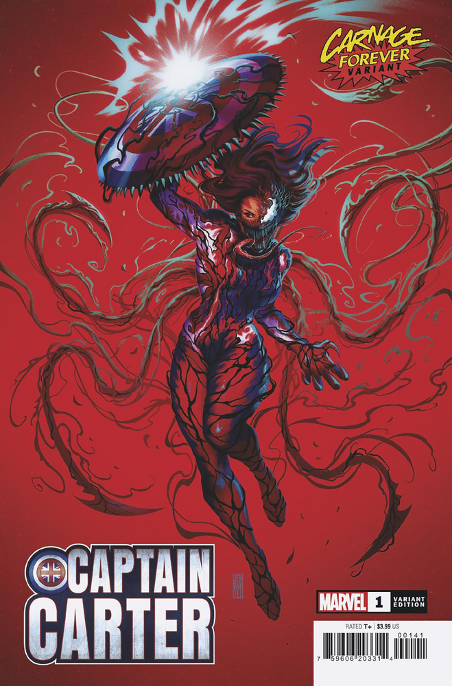 Captain Carter #1 E Jen Bartel Carnage Forever Variant (03/09/2022) Marvel (ONLINE ORDER ONLY)