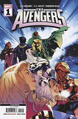 Avengers #1 2nd Print Artist Variant (06/28/2023) Marvel (ONLINE ORDER ONLY)