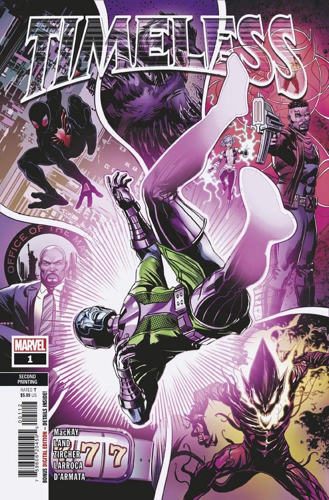 Timeless #1 2nd Print Patrick Zircher Variant (02/15/2023) Marvel (ONLINE ORDER ONLY)