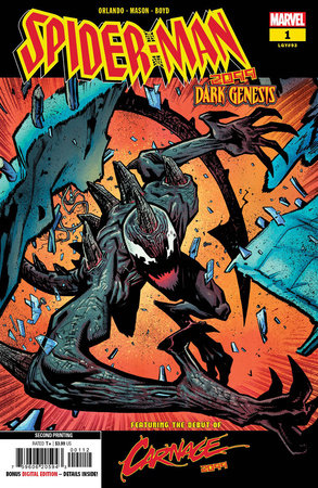Spider-Man 2099 Dark Genesis #1 (Of 5) 2nd Print Justin Mason Variant (06/14/2023) Marvel (ONLINE ORDER ONLY)