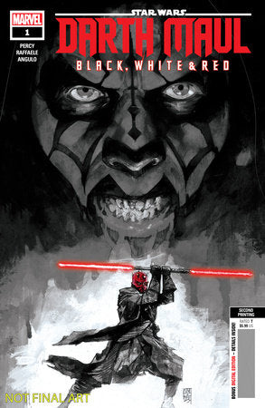 Star Wars Darth Maul Black White & Red #1 2nd Print A Alex Maleev Variant (06/05/2024) Marvel (ONLINE ORDER ONLY)