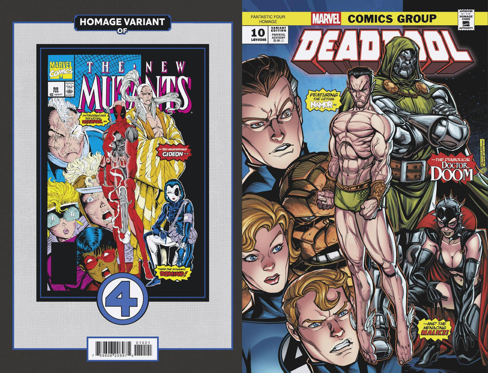 Deadpool #10 Chad Hardin Fantastic Four Homage Variant (Online Order Only)
