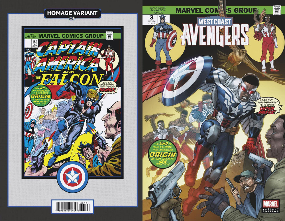 West Coast Avengers #3 Paco Diaz Captain America Sam Wilson Homage Variant (Online Order Only)