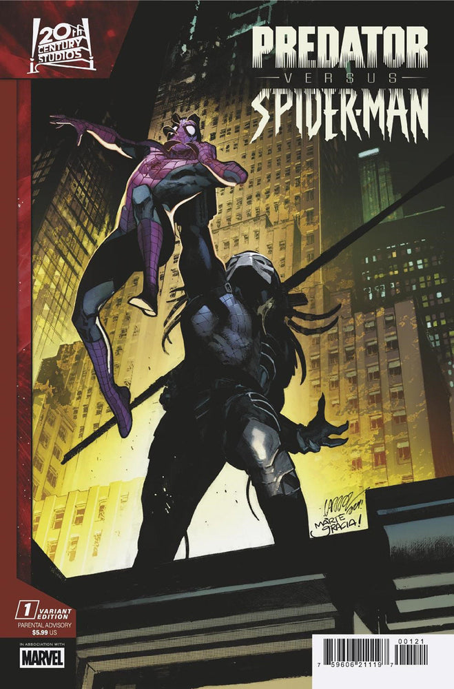 Predator vs Spider-Man #1 (Of 4) Pepe Larraz Promo Art Variant (Online Order Only)