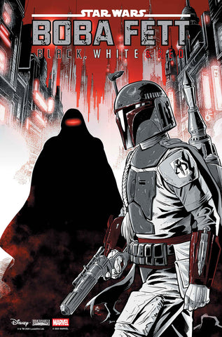 Star Wars: Boba Fett   Black, White & Red #4 Luke Ross Variant