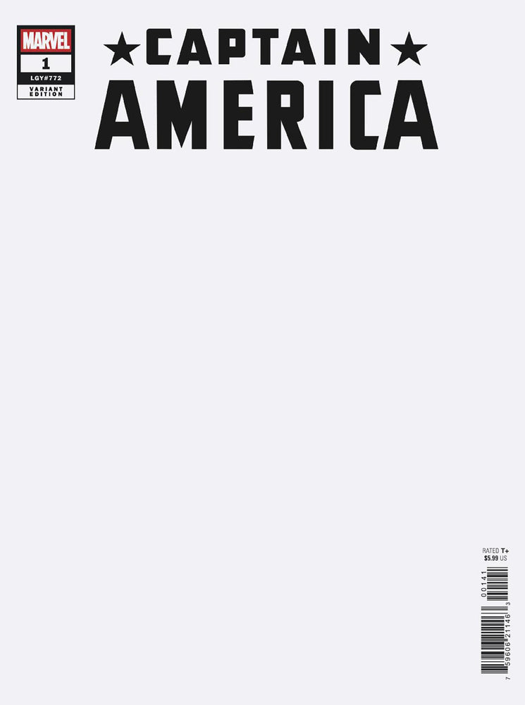 Captain America #1 Blank Cover Variant (Online Order Only)