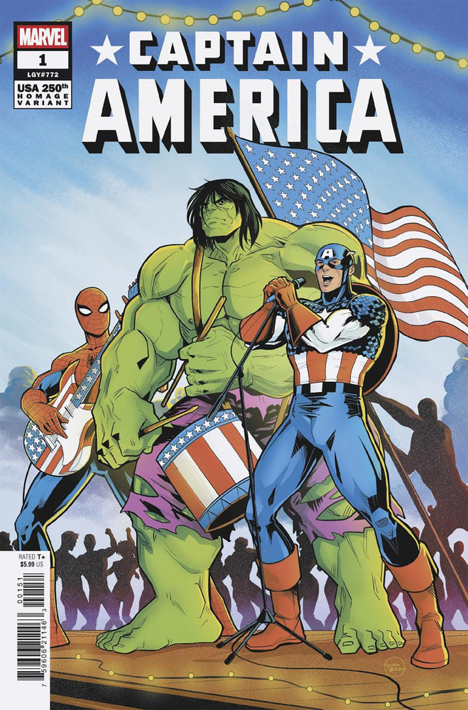 Captain America #1 Luciano Vecchio 250th Homage Variant (Online Order Only)