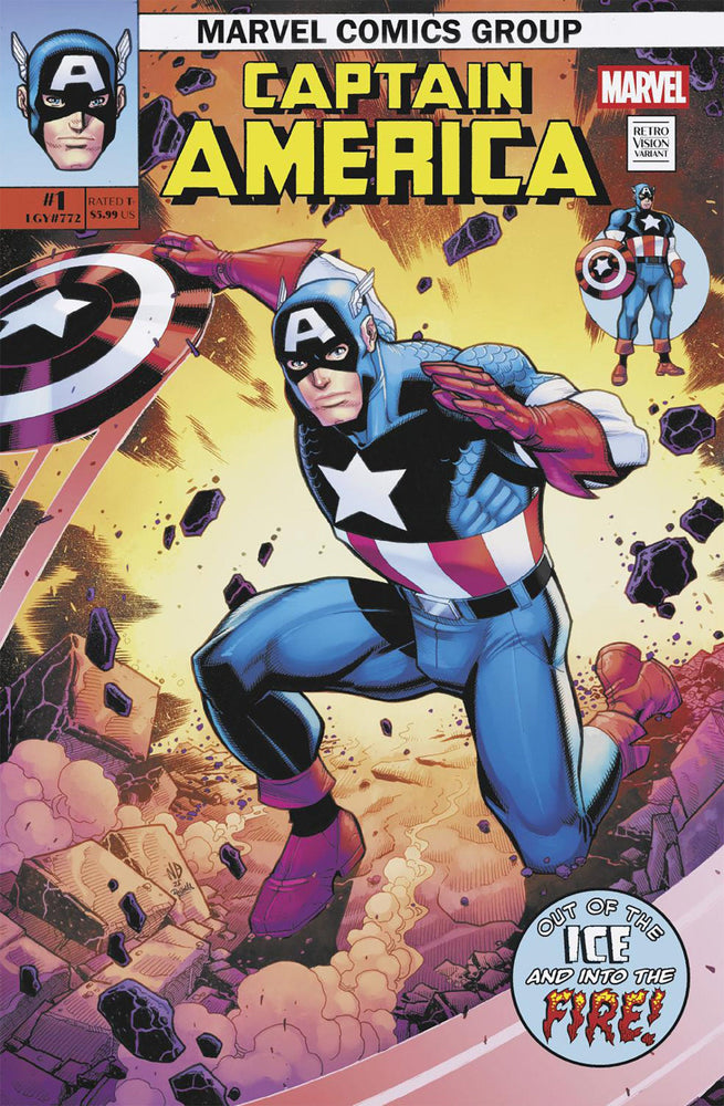 Captain America #1 Nick Bradshaw Retrovision Variant (Online Order Only)