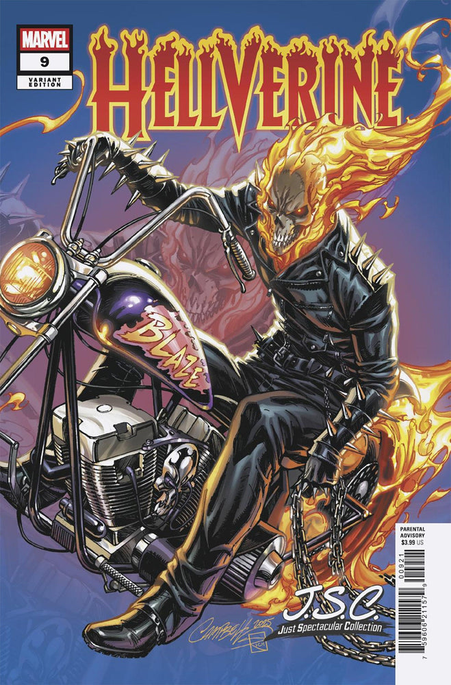 Hellverine #9 J. Scott Campbell Just Spectacular Collection Variant (ONLINE ORDER ONLY)