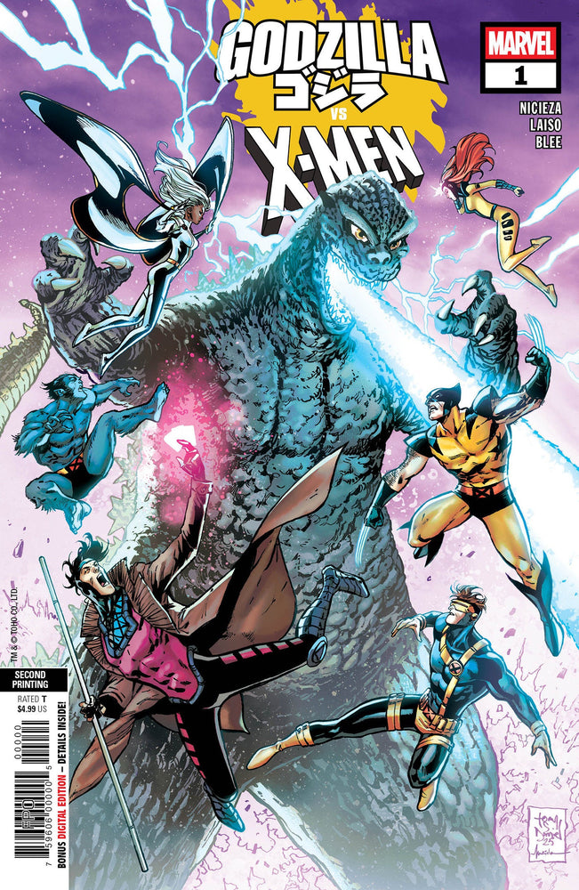Godzilla vs. X-Men #1 Tony Daniel 2nd Print Variant (Online Order Only)
