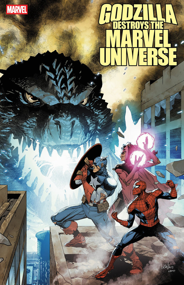 Godzilla Destroys The Marvel Universe #1 Leinil Yu 2nd Print Variant (ONLINE ORDER ONLY)