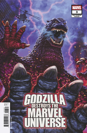 Godzilla Destroys The Marvel Universe #3 E Kaida Yuji Fan Favorite Variant (09/24/2025) Marvel (ONLINE ORDER ONLY)