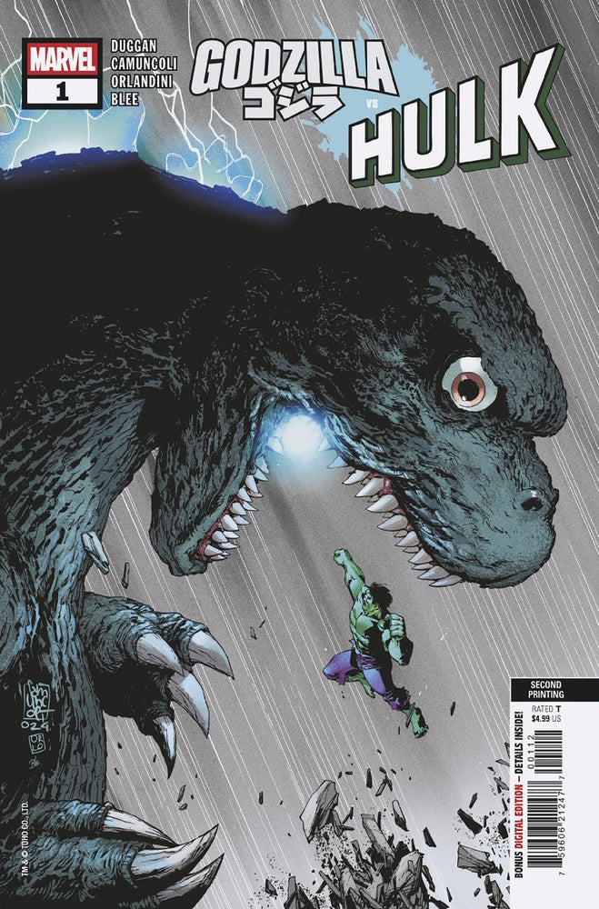 Godzilla vs. Hulk #1 Giuseppe Camuncoli 2nd Print Variant (Online Order Only)