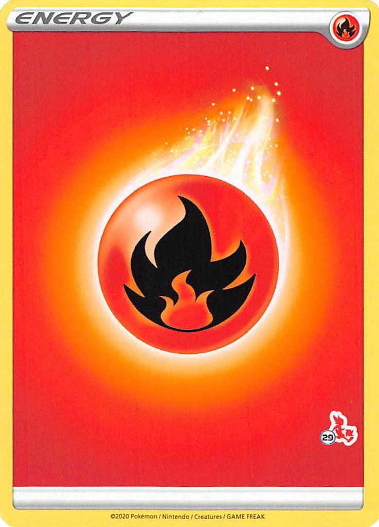 Fire Energy (Cinderace Stamp #29) [Battle Academy 2022] (Online Only)