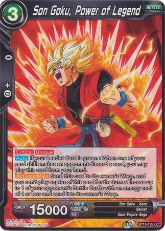 Son Goku, Power of Legend (BT10-128) [Rise of the Unison Warrior 2nd Edition] (ONLINE ORDER ONLY)