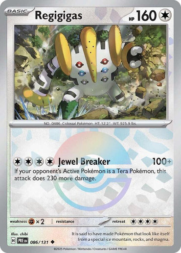 Regigigas (086/131) (Poke Ball Pattern) [Scarlet & Violet: Prismatic Evolutions] (Online Only)