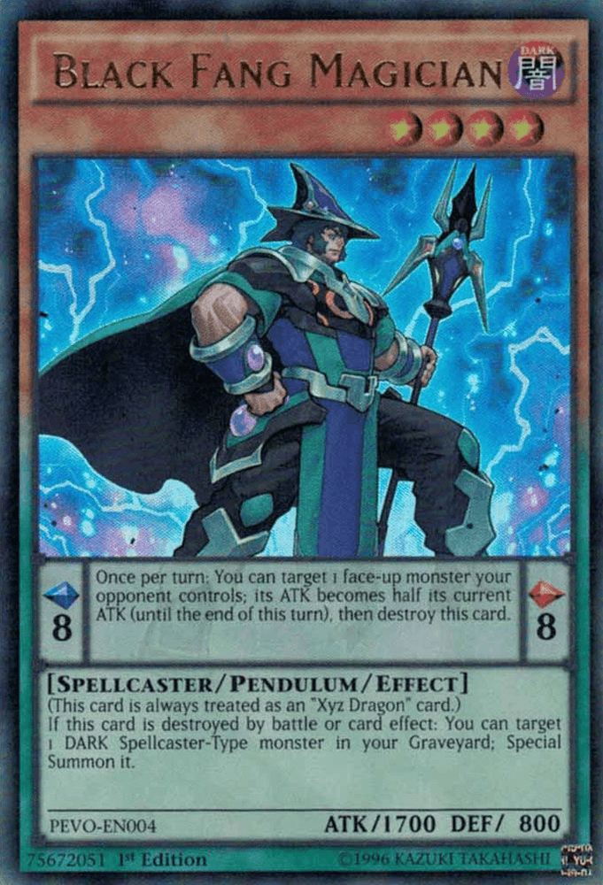 Black Fang Magician [PEVO-EN004] Ultra Rare (ONLINE ORDER ONLY)
