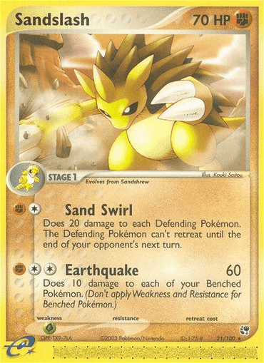 Sandslash (21/100) [EX: Sandstorm] (Online Only)