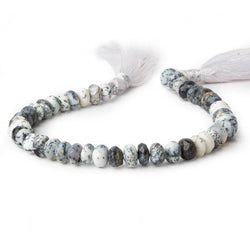 7.5mm Dendritic Opal Faceted Rondelle Beads 8 inch 38 pieces (ONLINE ORDER ONLY)