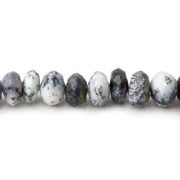 7.5mm Dendritic Opal Faceted Rondelle Beads 8 inch 38 pieces (ONLINE ORDER ONLY)