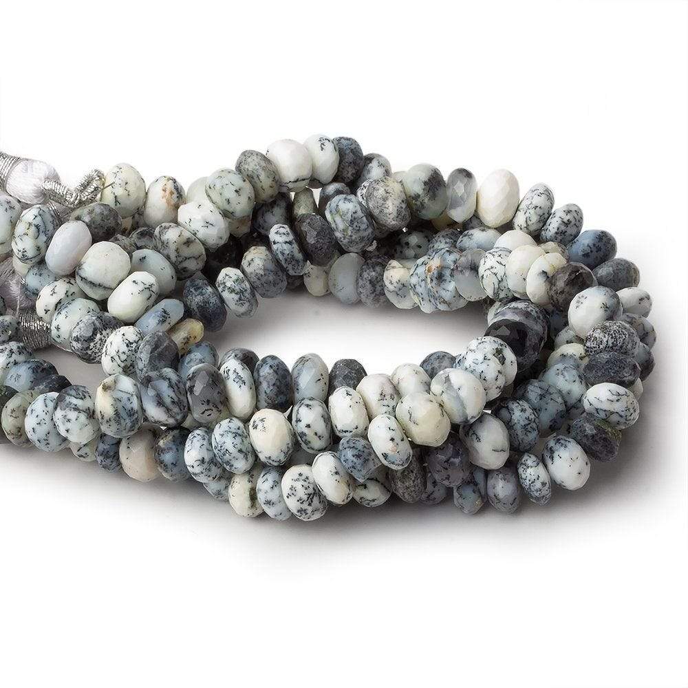 7.5mm Dendritic Opal Faceted Rondelle Beads 8 inch 38 pieces (ONLINE ORDER ONLY)