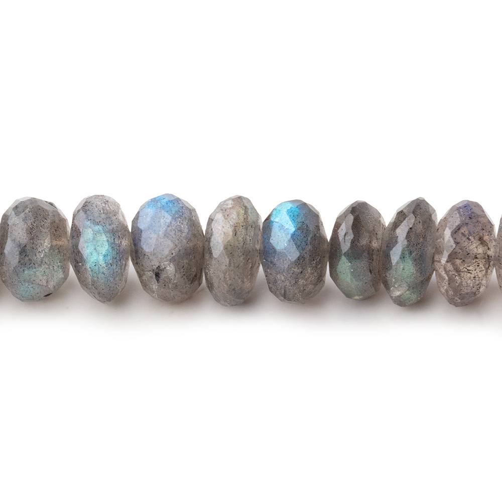 7mm Labradorite Faceted Rondelle Beads 14 inch 94 pieces (ONLINE ORDER ONLY)