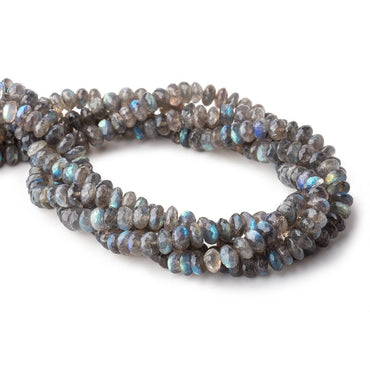 7mm Labradorite Faceted Rondelle Beads 14 inch 94 pieces (ONLINE ORDER ONLY)