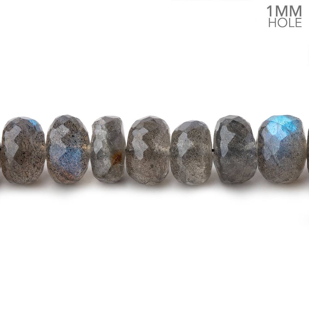 7.5mm Labradorite Faceted Rondelle Beads 9 inch 50 pieces AAA 1mm Hole (ONLINE ORDER ONLY)