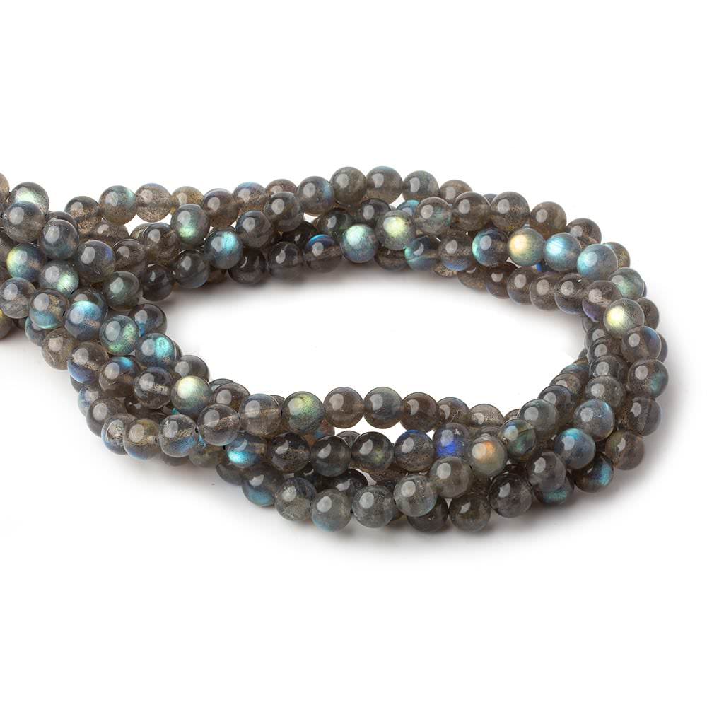 7.5mm Labradorite plain round beads 16 inch 37 pieces AAA (ONLINE ORDER ONLY)