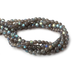 7.5mm Labradorite plain round beads 16 inch 37 pieces AAA (ONLINE ORDER ONLY)