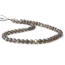7.5mm Labradorite plain round beads 16 inch 37 pieces AAA (ONLINE ORDER ONLY)