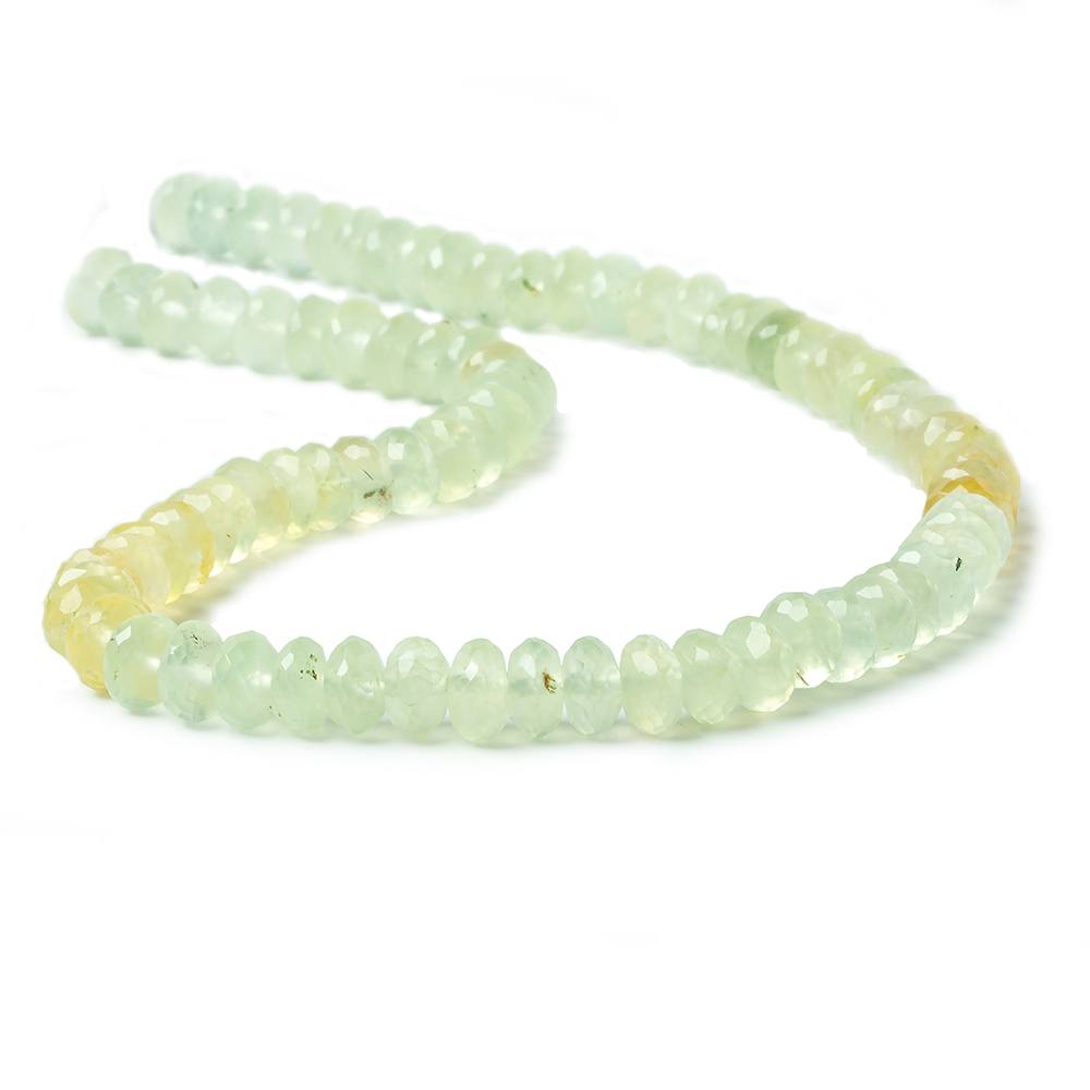 7.5mm Multi Color Prehnite faceted rondelle beads 13 inch 78 pieces (ONLINE ORDER ONLY)