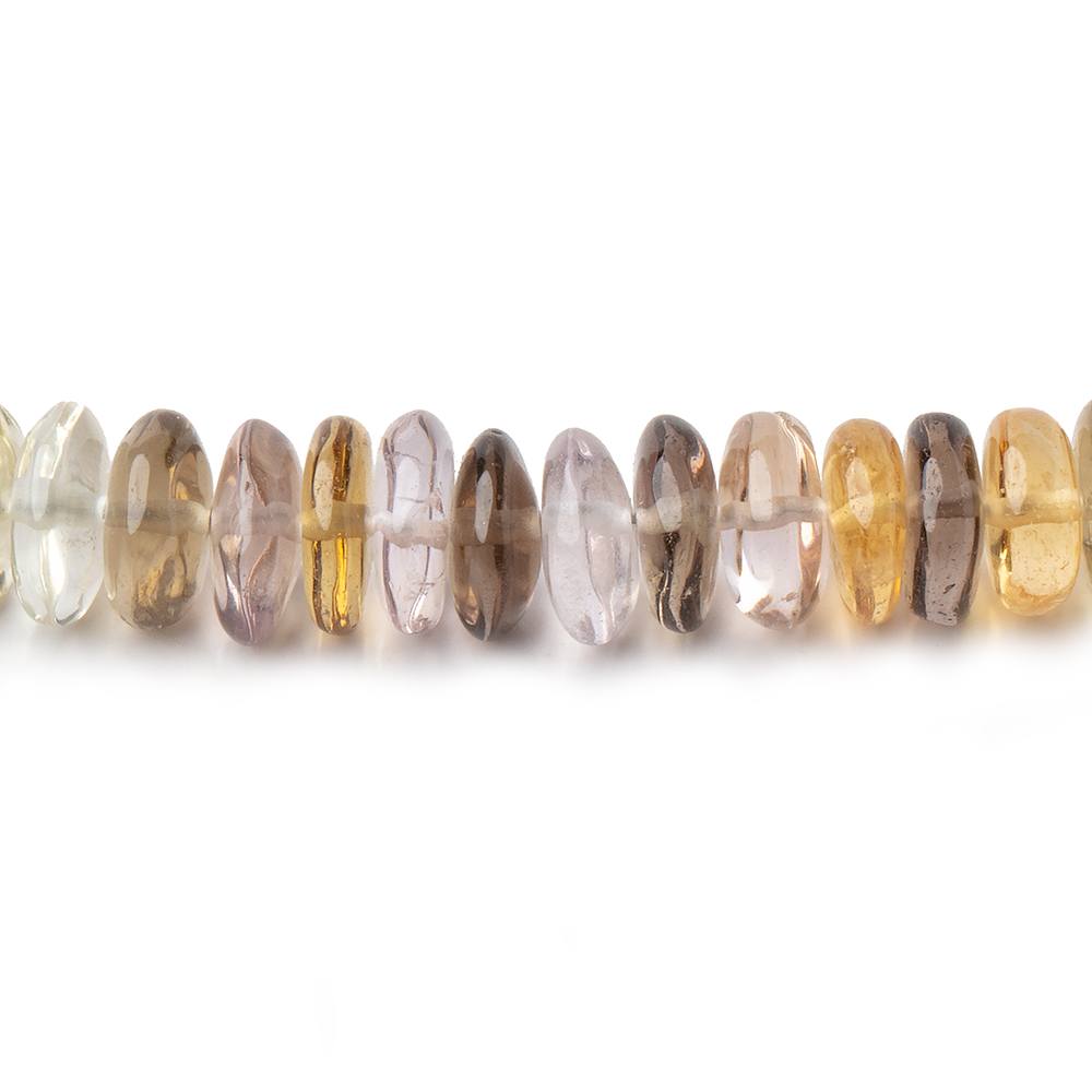 7.5mm Multi Gemstone Plain Rondelle Beads 16 inch 145 pieces (ONLINE ORDER ONLY)