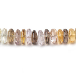 7.5mm Multi Gemstone Plain Rondelle Beads 16 inch 145 pieces (ONLINE ORDER ONLY)