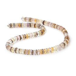 7.5mm Multi Gemstone Plain Rondelle Beads 16 inch 145 pieces (ONLINE ORDER ONLY)