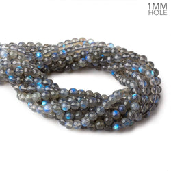 7.5mm Neon Blue flash Labradorite plain rounds 15 inch 52 beads AAA (ONLINE ORDER ONLY)