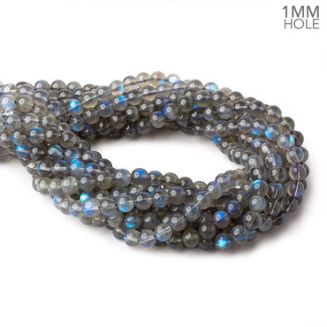 7.5mm Neon Blue flash Labradorite plain rounds 15 inch 52 beads AAA (ONLINE ORDER ONLY)
