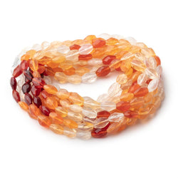 7.5x6-9x6mm Multi Color Fire Opal Faceted Nugget Beads 16 inch 49 pieces AA (ONLINE ORDER ONLY)