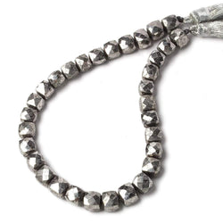 7x7mm Silver Pyrite Faceted Cubes 8 inch 27 pieces A (ONLINE ORDER ONLY)