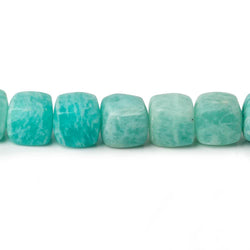 7-8mm Matte Amazonite plain cubes 7.5 inch 26 beads AA (ONLINE ORDER ONLY)