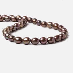 7.5x8-8.5x9.5mm Green Brown Straight Drill Baroque Freshwater Pearl 16 inch 44 pcs (ONLINE ORDER ONLY)