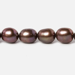 7.5x8-8.5x9.5mm Green Brown Straight Drill Baroque Freshwater Pearl 16 inch 44 pcs (ONLINE ORDER ONLY)