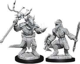 D&D: Nolzur's Marvelous Miniatures - Lizardfolk & Lizardfolk Shaman (ONLINE ORDER ONLY)