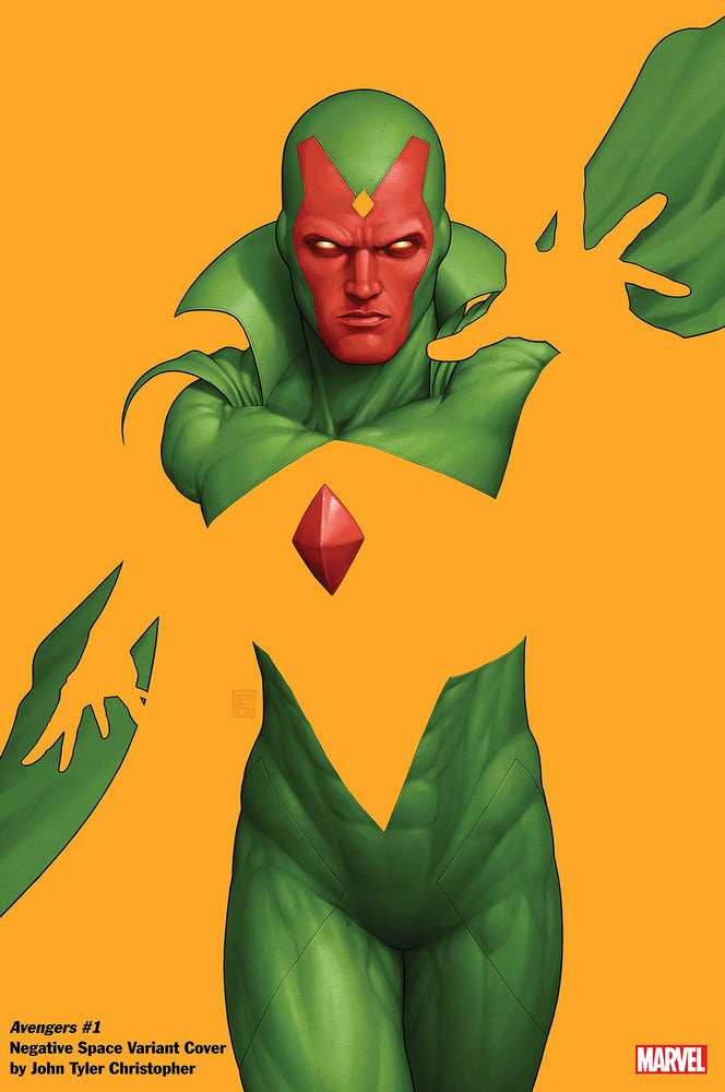 Avengers #1 G John Tyler Christopher Negative Space Vision Variant (05/17/2023) Marvel (ONLINE ORDER ONLY)