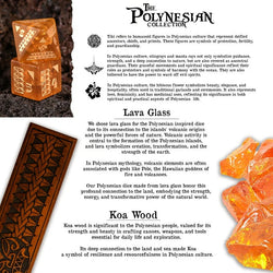 Polynesian Lava Glass Dice Set - Dice Around the World Collection (ONLINE ORDER ONLY)