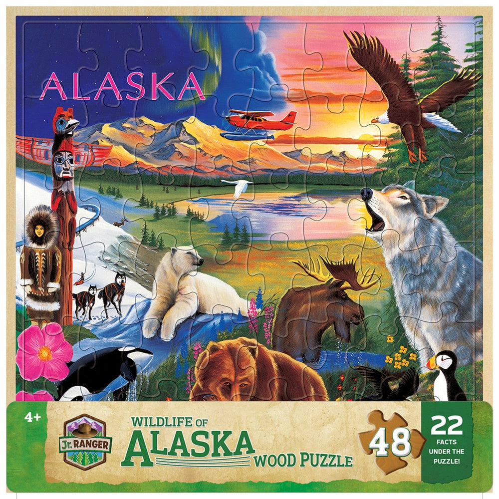 Jr. Ranger - Wildlife of Alaska 48 Piece Wood Jigsaw Puzzle (ONLINE ORDER ONLY)