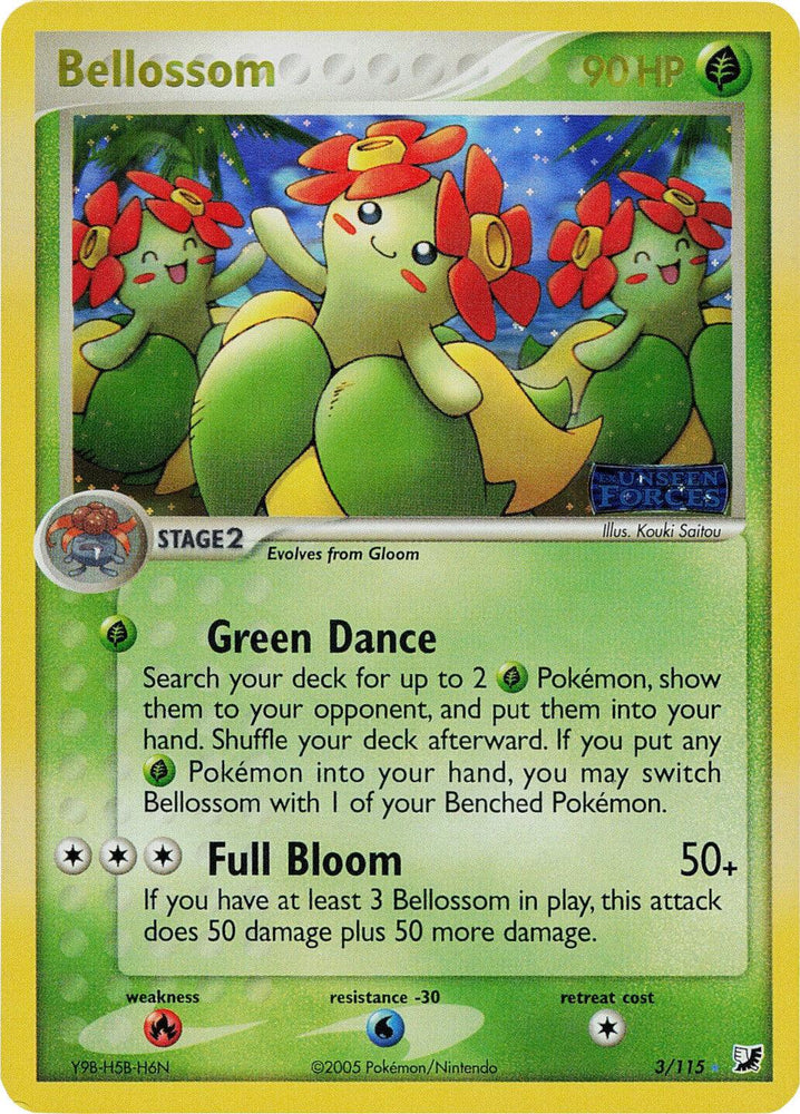 Bellossom (3/115) (Stamped) [EX: Unseen Forces] (Online Only)