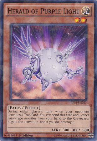 Herald of Purple Light [BP03-EN023] Shatterfoil Rare (ONLINE ORDER ONLY)