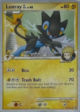 Luxray GL LV.48 (9/111) (Happy Luck - Mychael Bryan) [World Championships 2010] (Online Only)