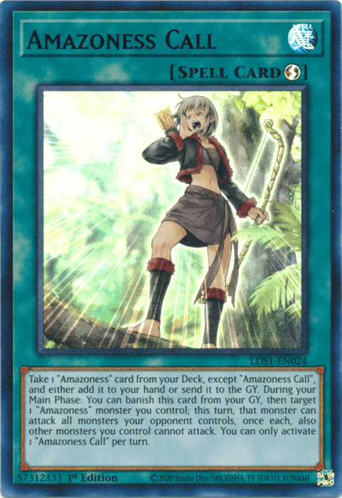 Amazoness Call (Purple) [LDS1-EN024] Ultra Rare (ONLINE ORDER ONLY)